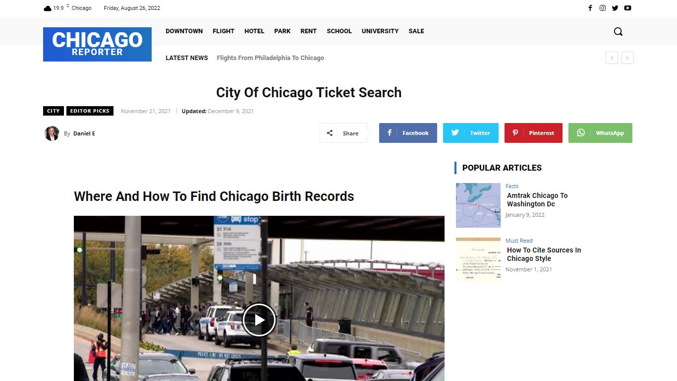 City Of Chicago Ticket Search - ChicagoReporter.net